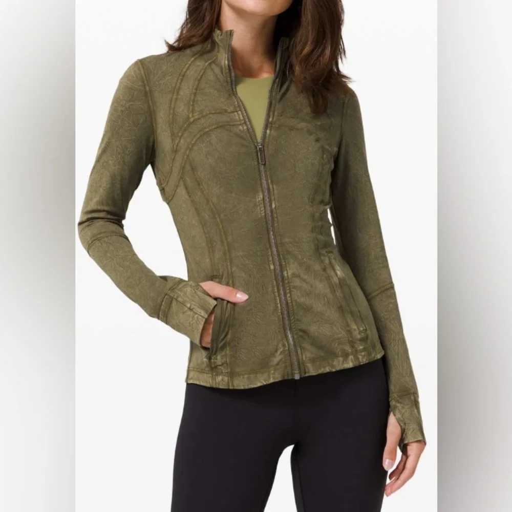 Lululemon Define Jacket *Ice Dye Ice Wash Moss Green